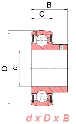 Niska cena Łożysko samonastawne US.210.G2 SNR